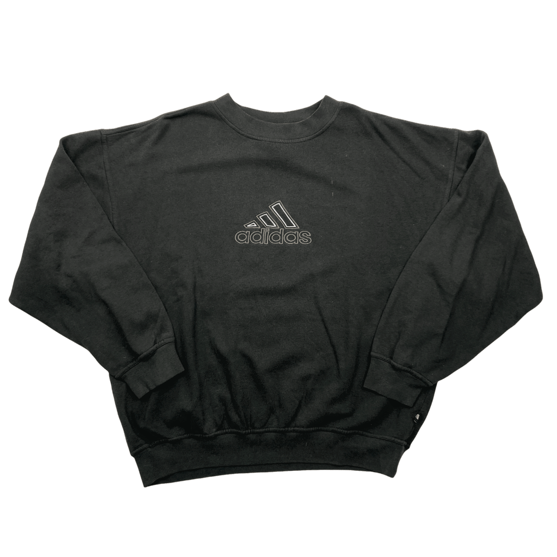 Vintage 90s Brown Adidas Spell-Out Sweatshirt - Large - The Streetwear Studio
