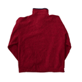 Vintage 90s Burgundy Adidas Quarter Zip Sweatshirt - Small - The Streetwear Studio