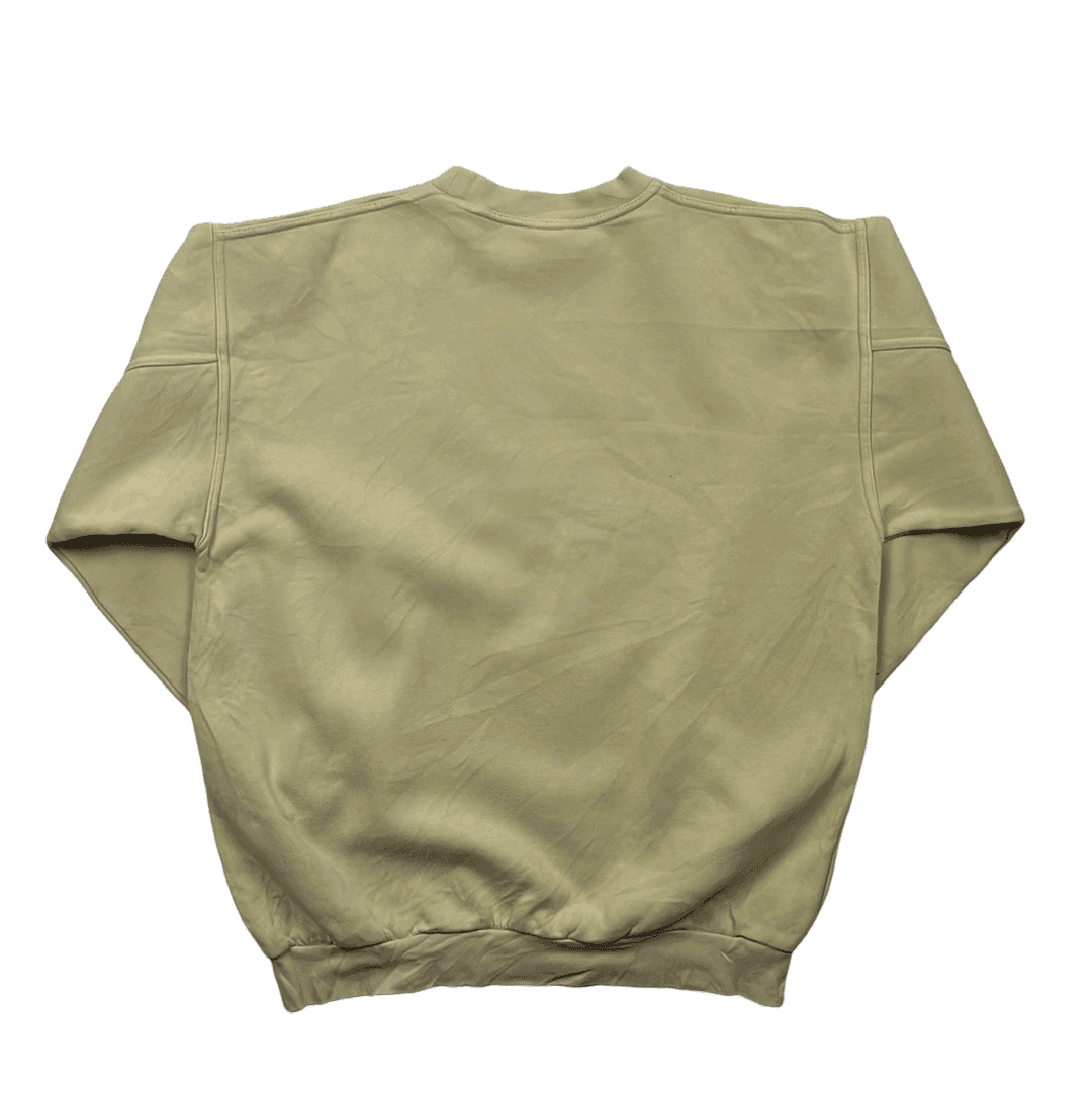 Vintage 90s Cream Adidas Equipment Spell-Out Sweatshirt - Extra Large - The Streetwear Studio