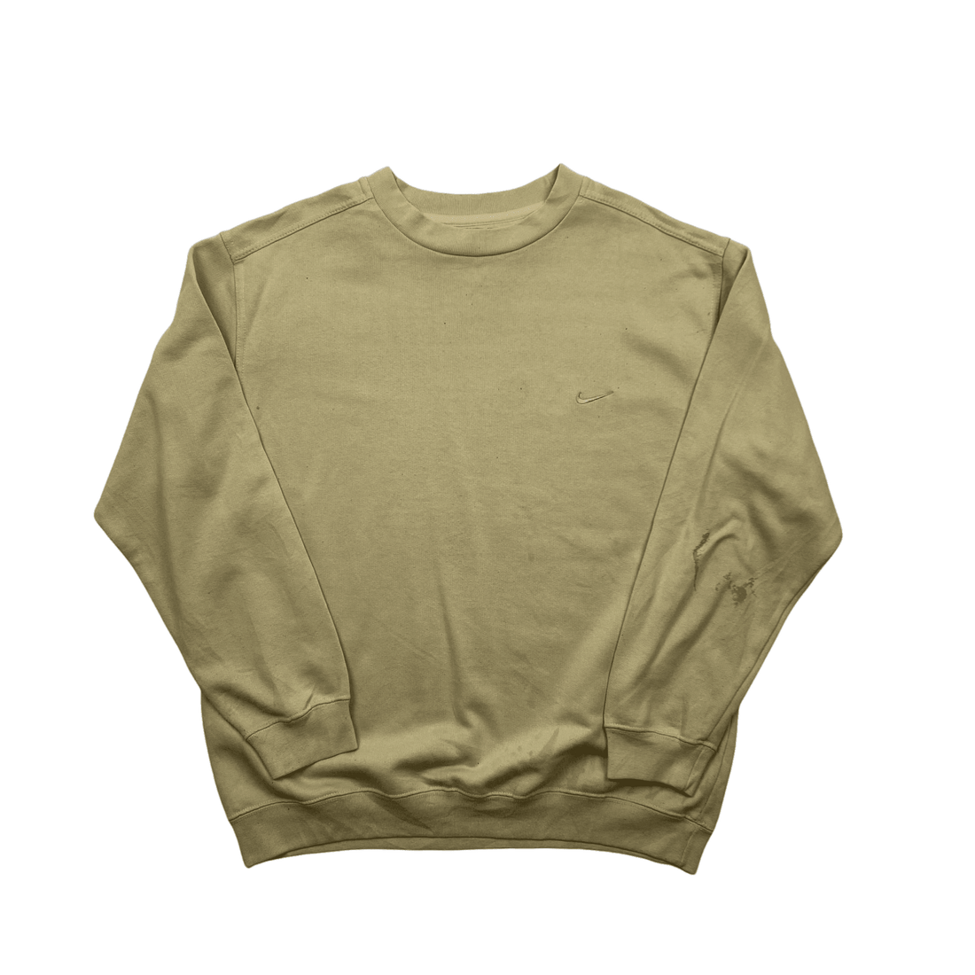 Vintage 90s Cream/ Beige Nike Sweatshirt - Medium - The Streetwear Studio