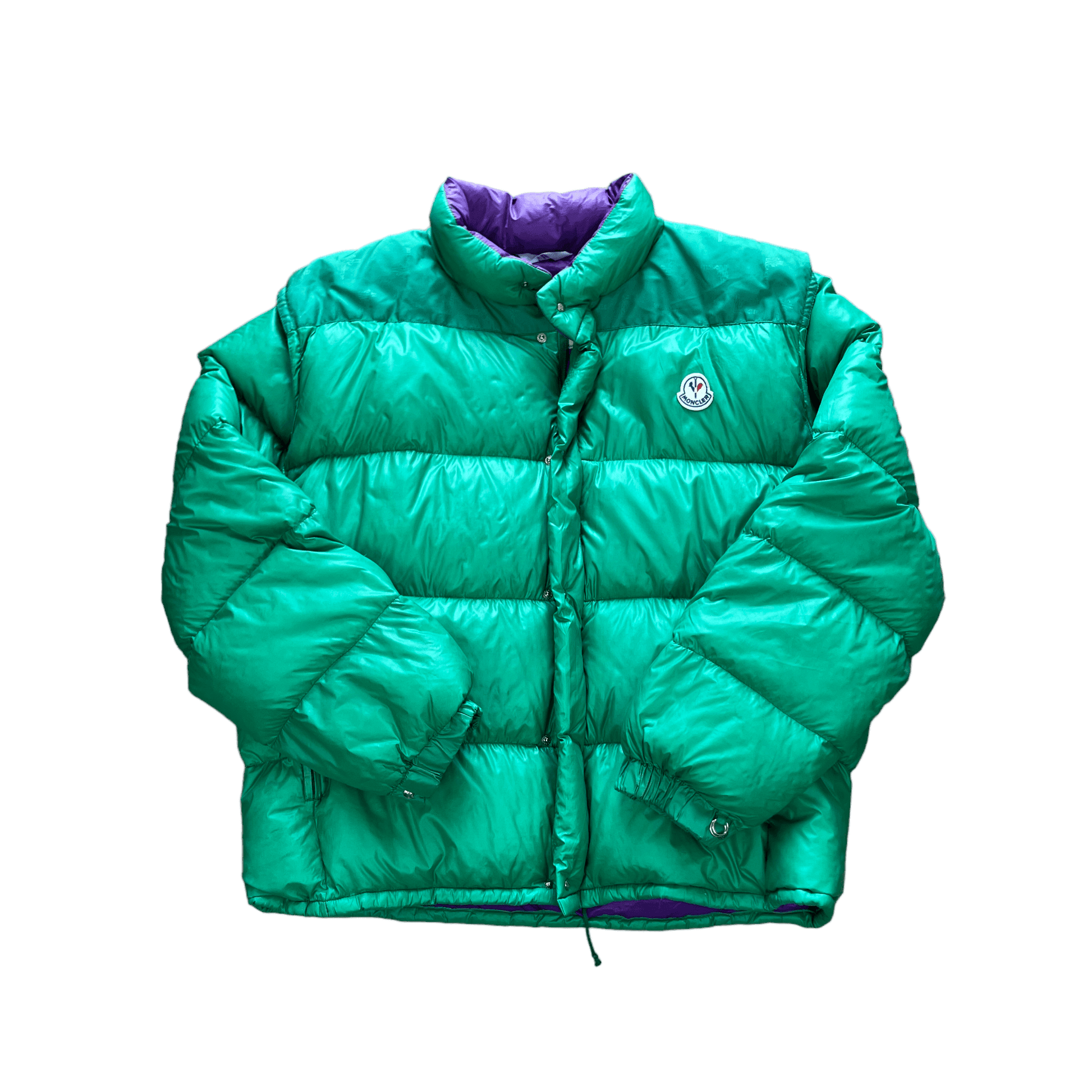 Vintage 90s Green Moncler Grenoble Puffer Coat XL