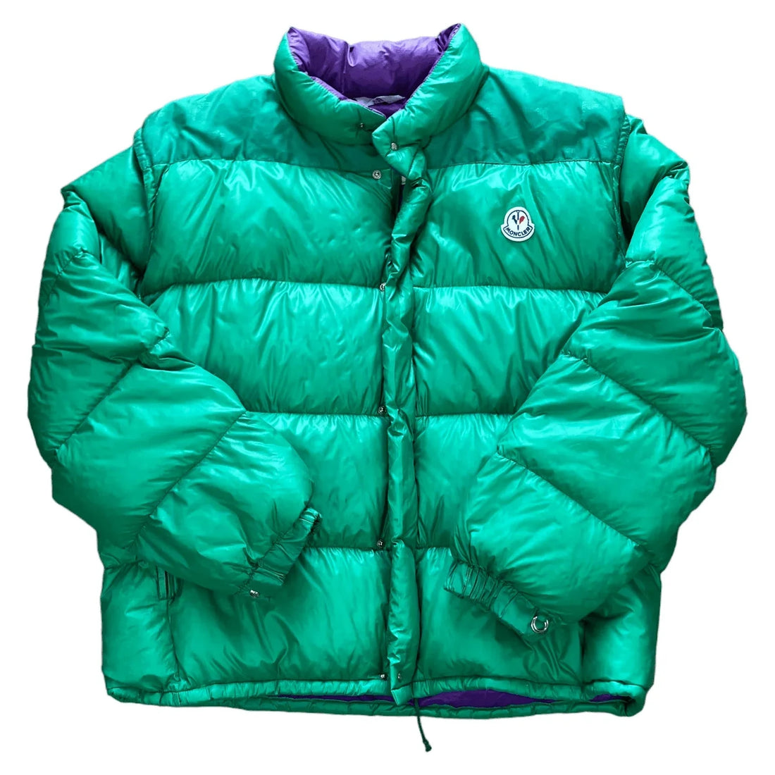 Vintage 90s Green Moncler Grenoble Puffer Coat - XL | The Streetwear Studio