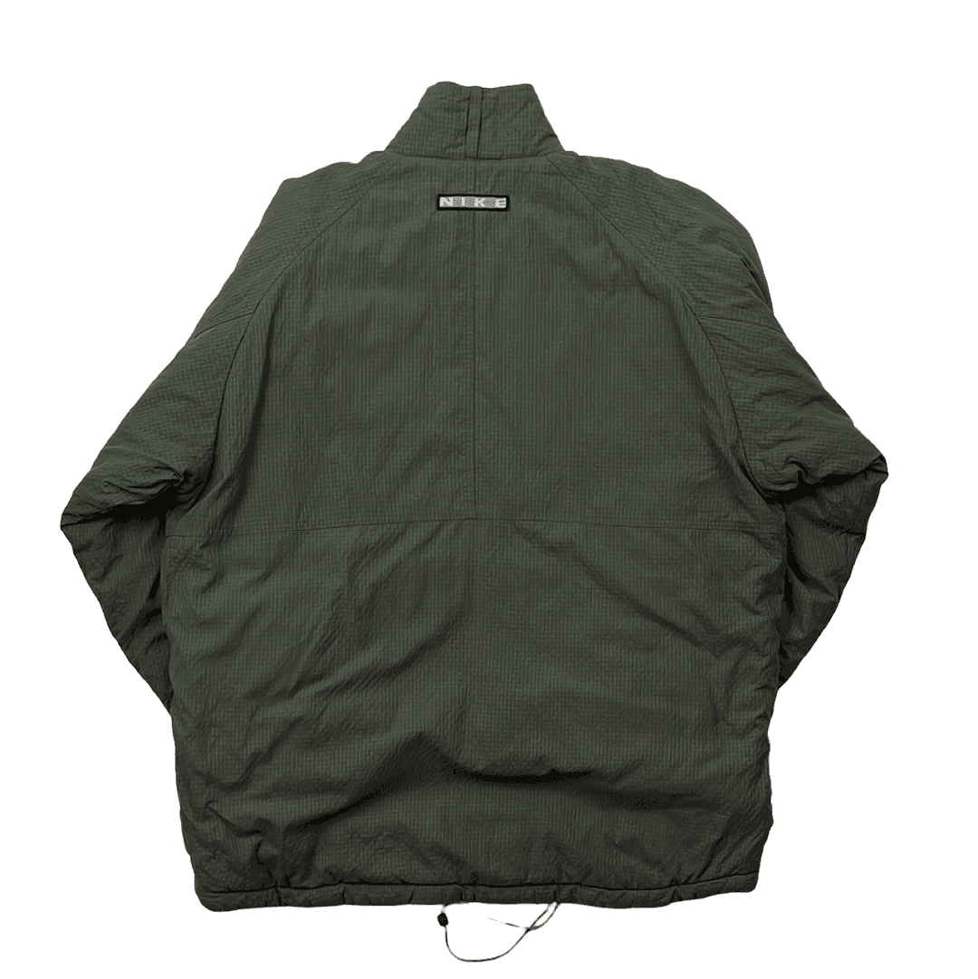Vintage 90s Green Nike Puffer Coat/ Jacket - Large - The Streetwear Studio