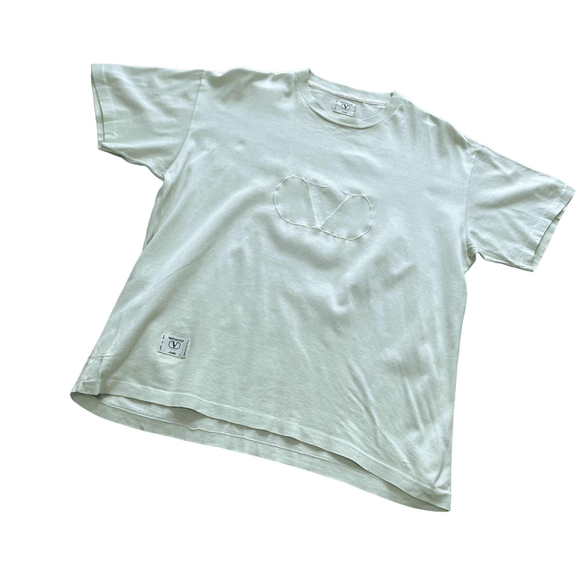Vintage 90s Green Valentino Tee - Large - The Streetwear Studio