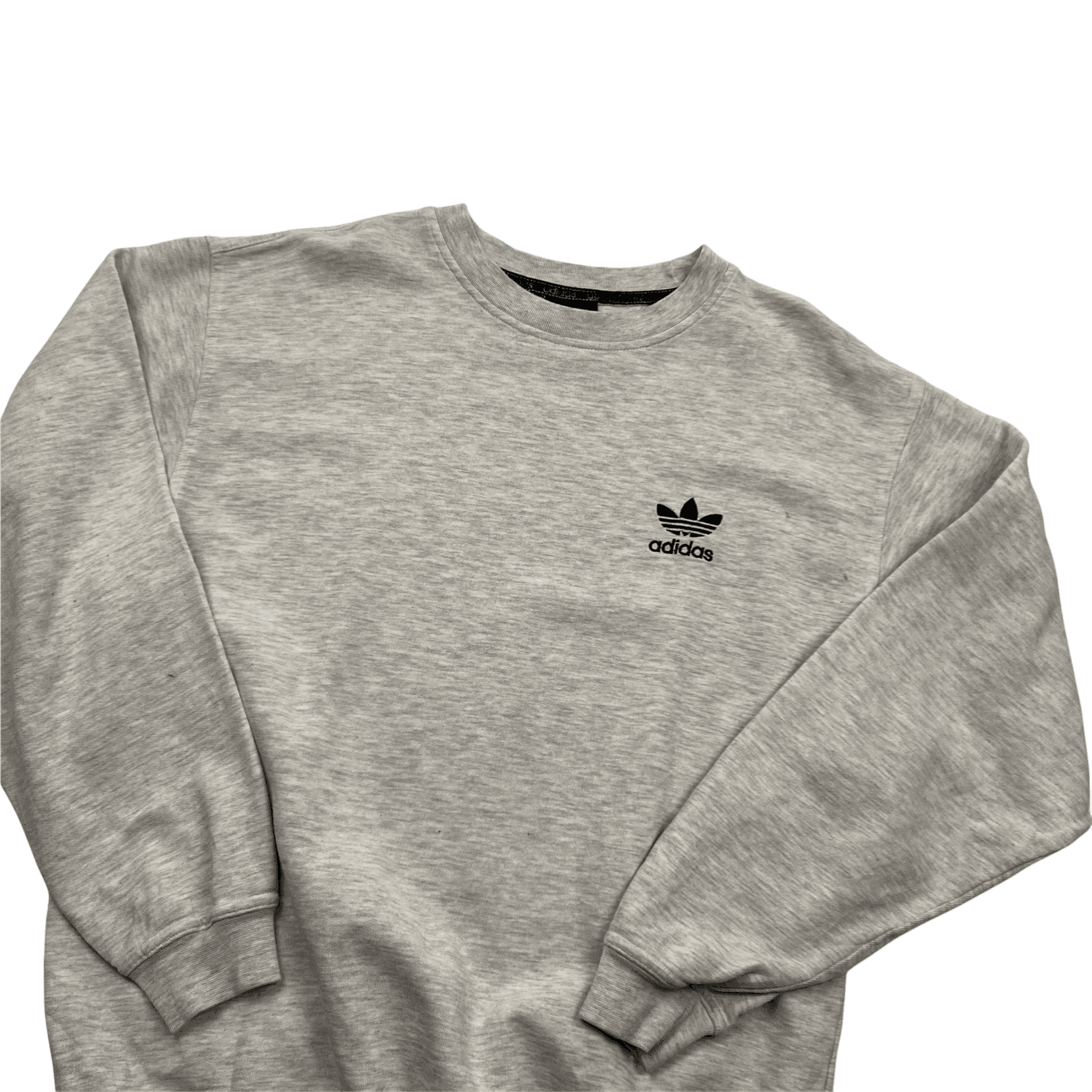 Vintage 90s Grey Adidas Sweatshirt - Medium - The Streetwear Studio