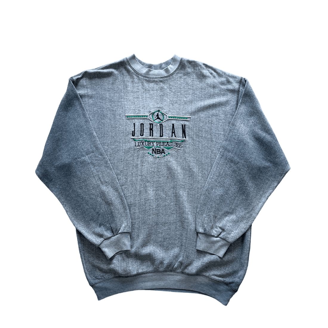 Vintage 90s Grey Air Jordan Sweatshirt - Extra Large - The Streetwear Studio