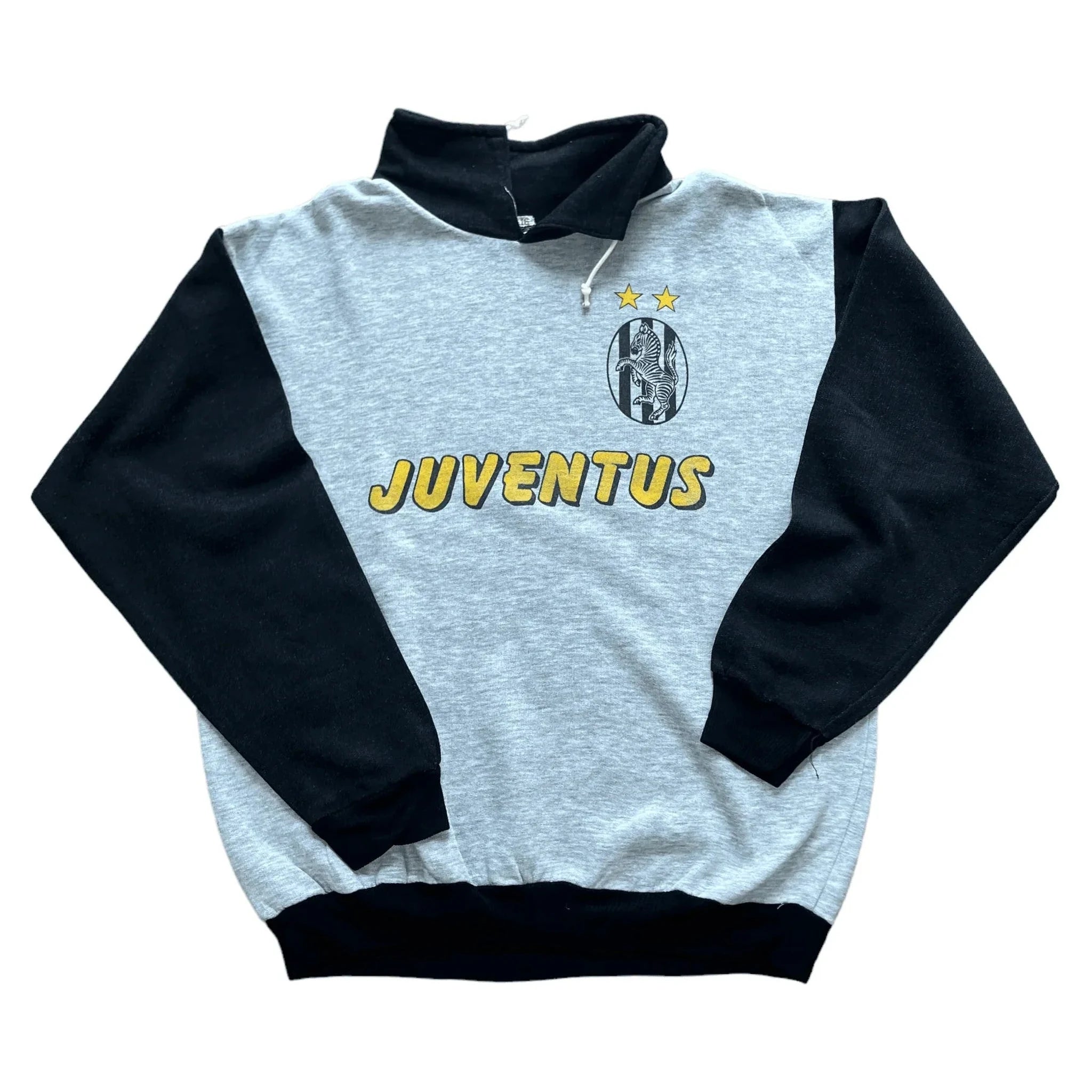 Vintage 90s Grey + Black Juventus Sweatshirt - L | The Streetwear Studio