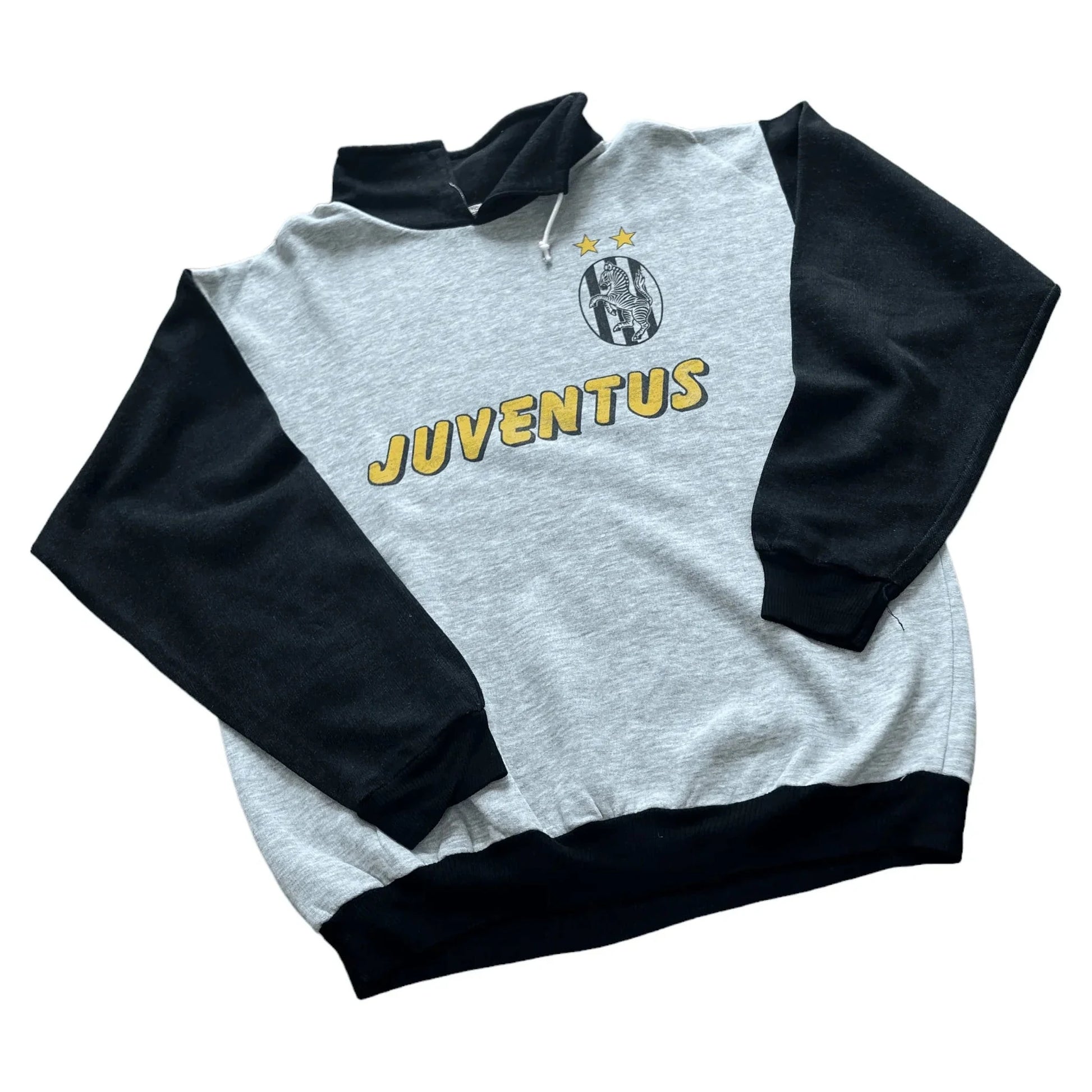 Vintage 90s Grey + Black Juventus Sweatshirt - L | The Streetwear Studio