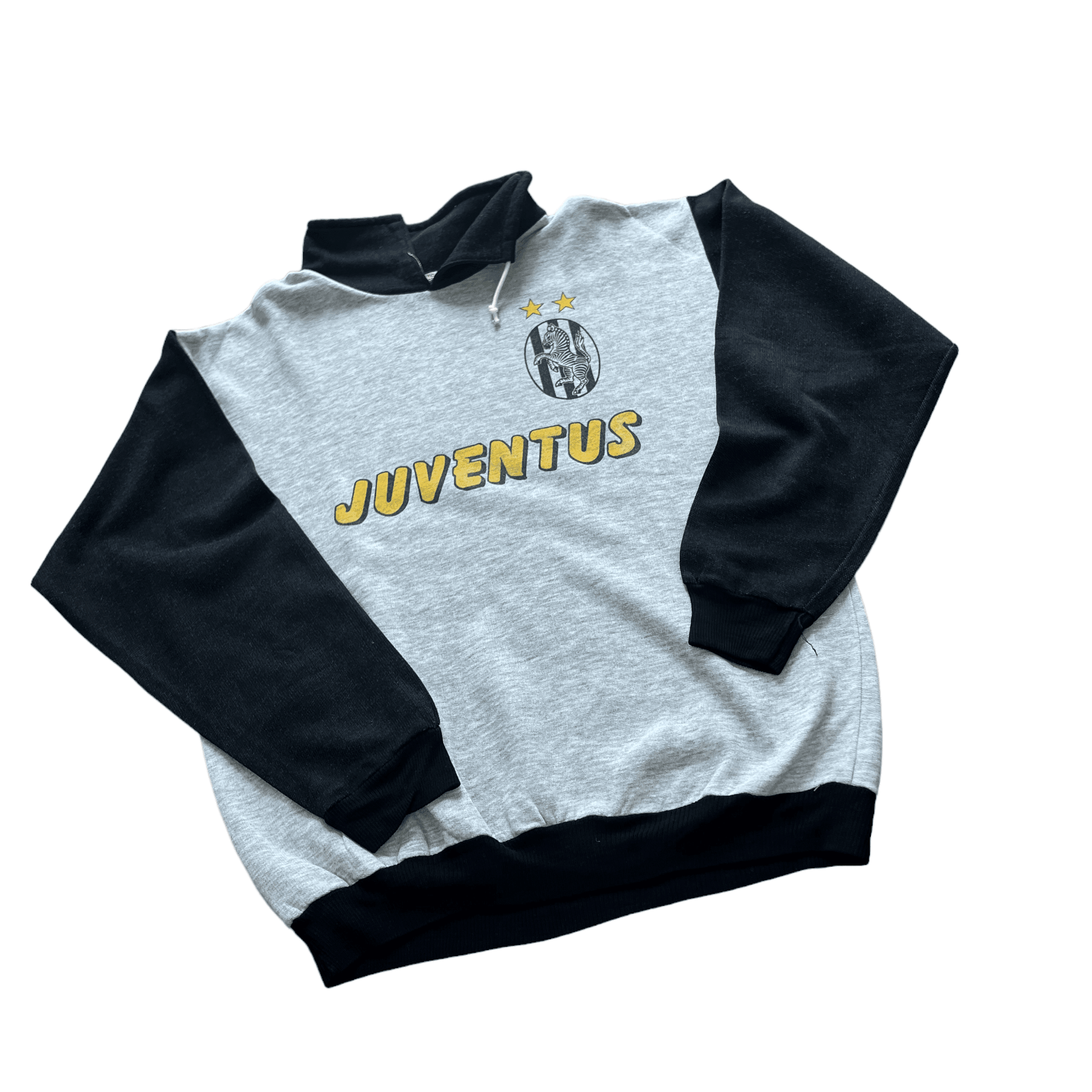 Vintage 90s Grey + Black Juventus Sweatshirt - Large - The Streetwear Studio