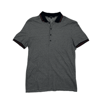 Vintage 90s Grey Gucci Polo Shirt - Extra Large - The Streetwear Studio