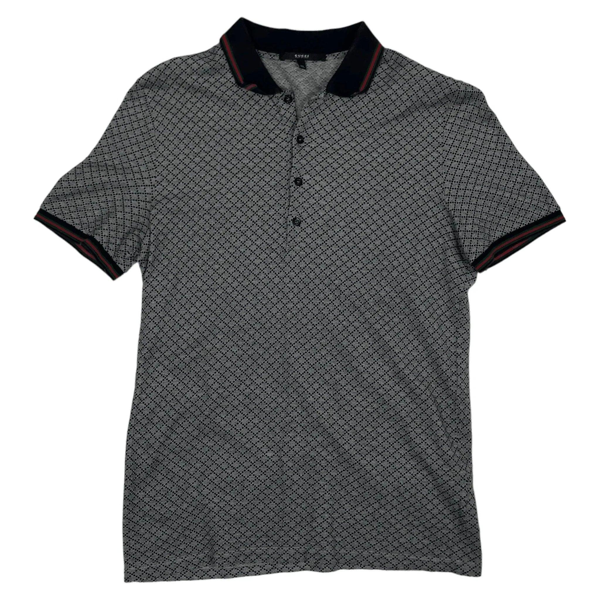 Vintage 90s Grey Gucci Polo Shirt - XL | The Streetwear Studio