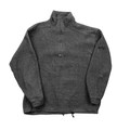 Vintage 90s Grey Hugo Boss Spell-Out Quarter Zip Fleece - Large - The Streetwear Studio