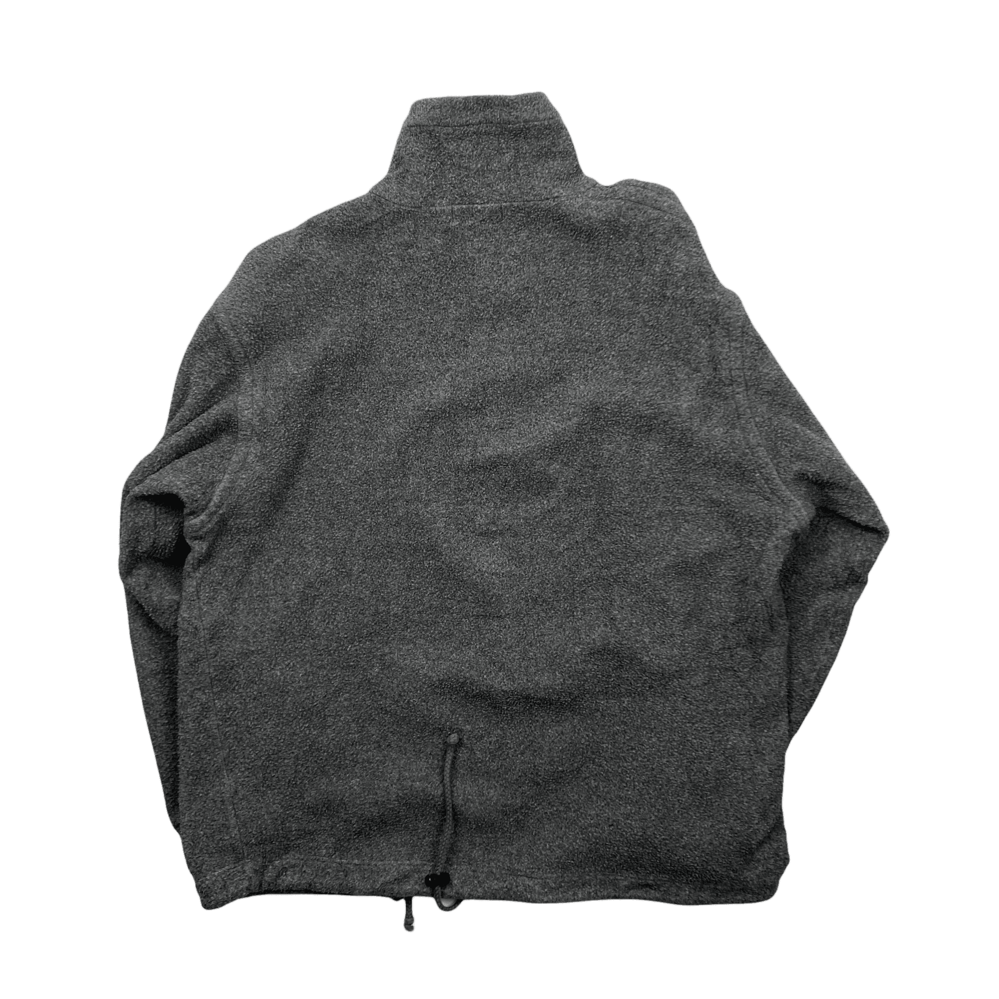 Vintage 90s Grey Hugo Boss Spell-Out Quarter Zip Fleece - Large - The Streetwear Studio