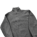 Vintage 90s Grey Hugo Boss Spell-Out Quarter Zip Fleece - Large - The Streetwear Studio