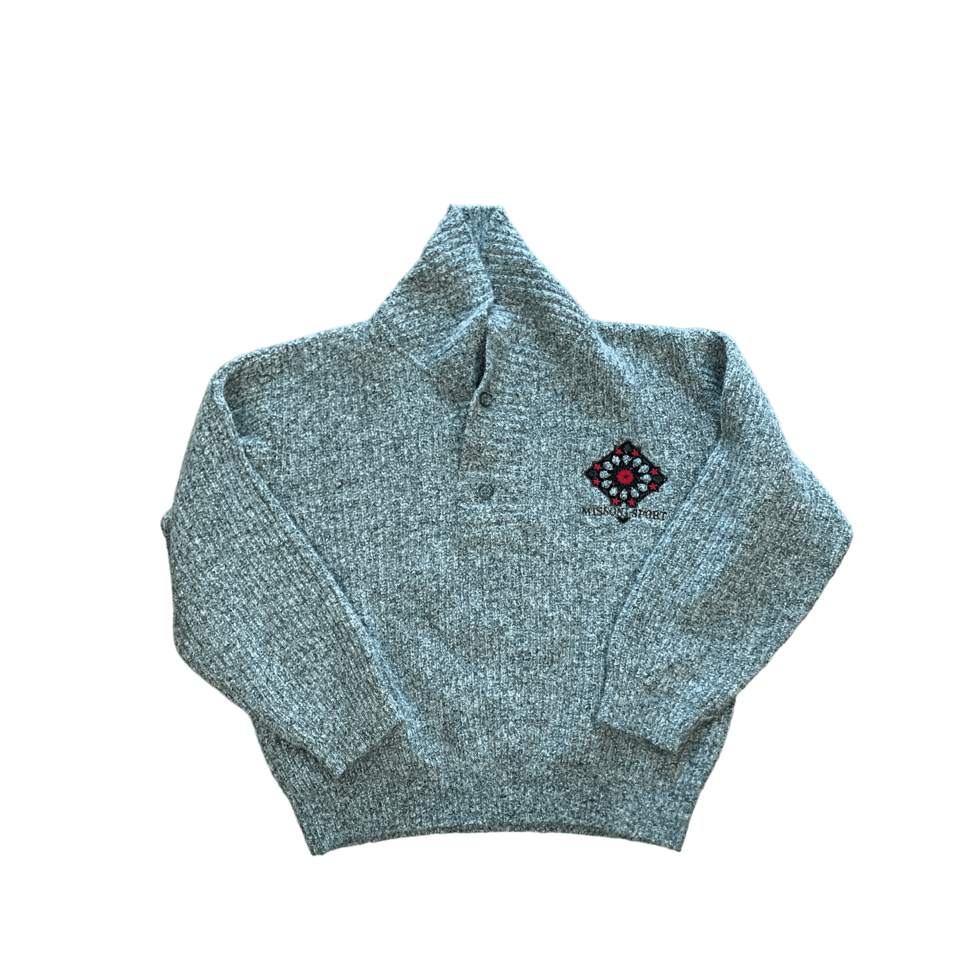 Vintage 90s Grey Missoni Sport Sweatshirt - Medium - The Streetwear Studio