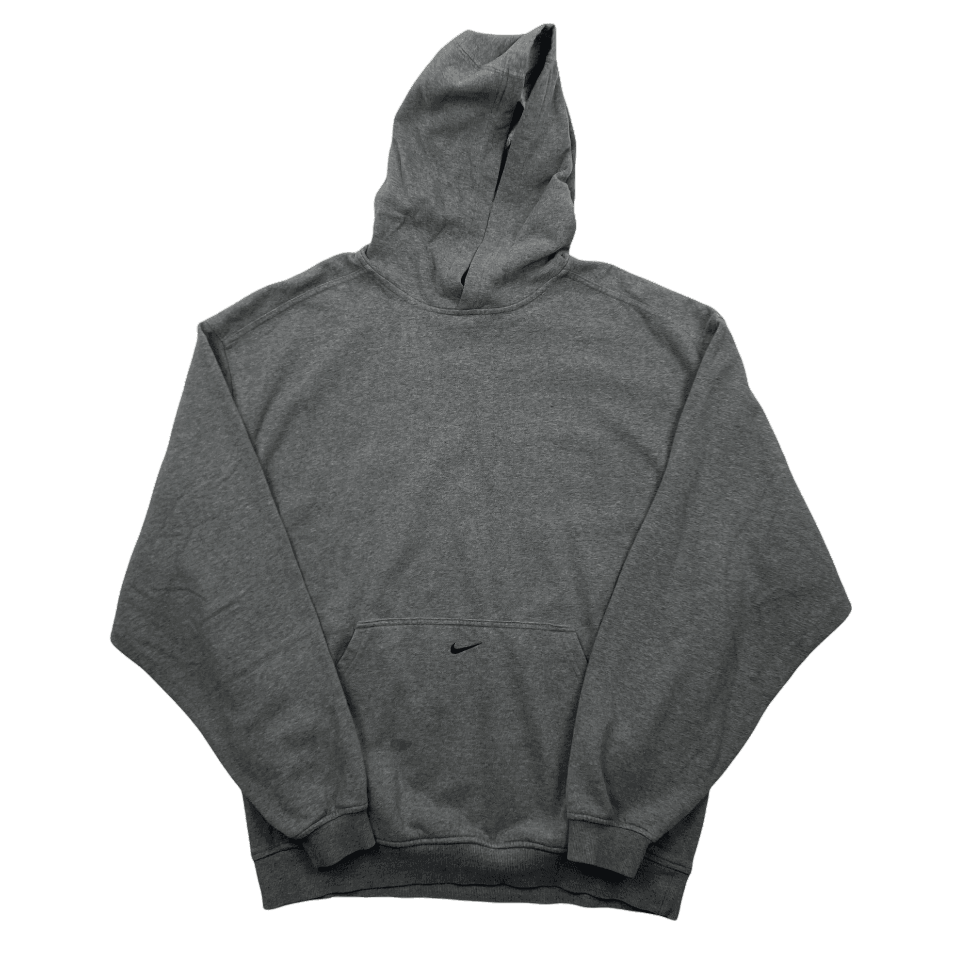 Vintage 90s Grey Nike Centre Pocket Swoosh - Large - The Streetwear Studio