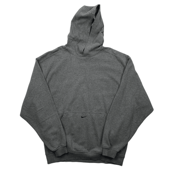 Vintage 90s Grey Nike Centre Pocket Swoosh - Large - The Streetwear Studio