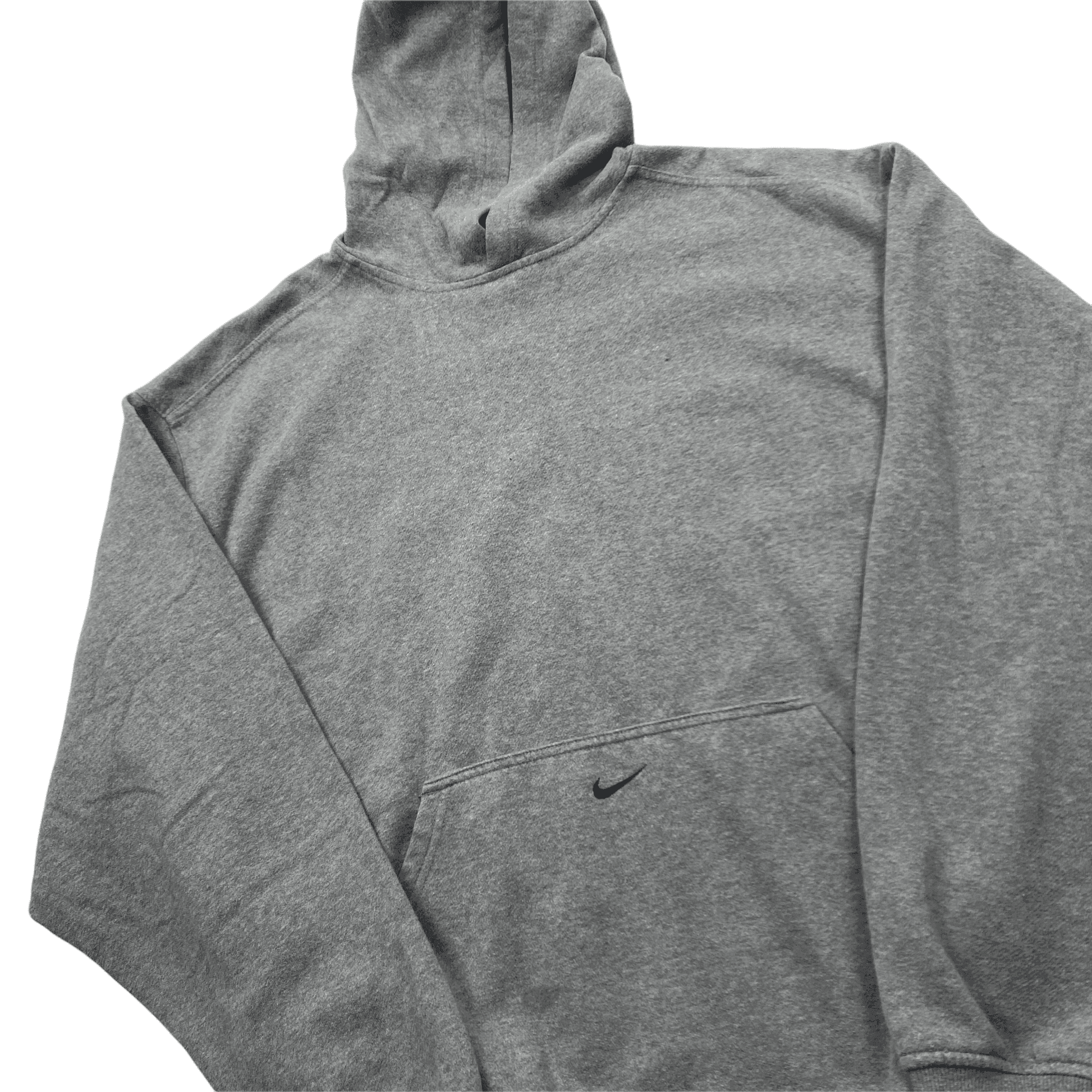 Vintage 90s Grey Nike Centre Pocket Swoosh - Large - The Streetwear Studio