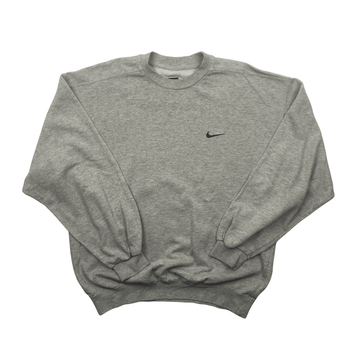 Vintage 90s Grey Nike Sweatshirt - Large - The Streetwear Studio