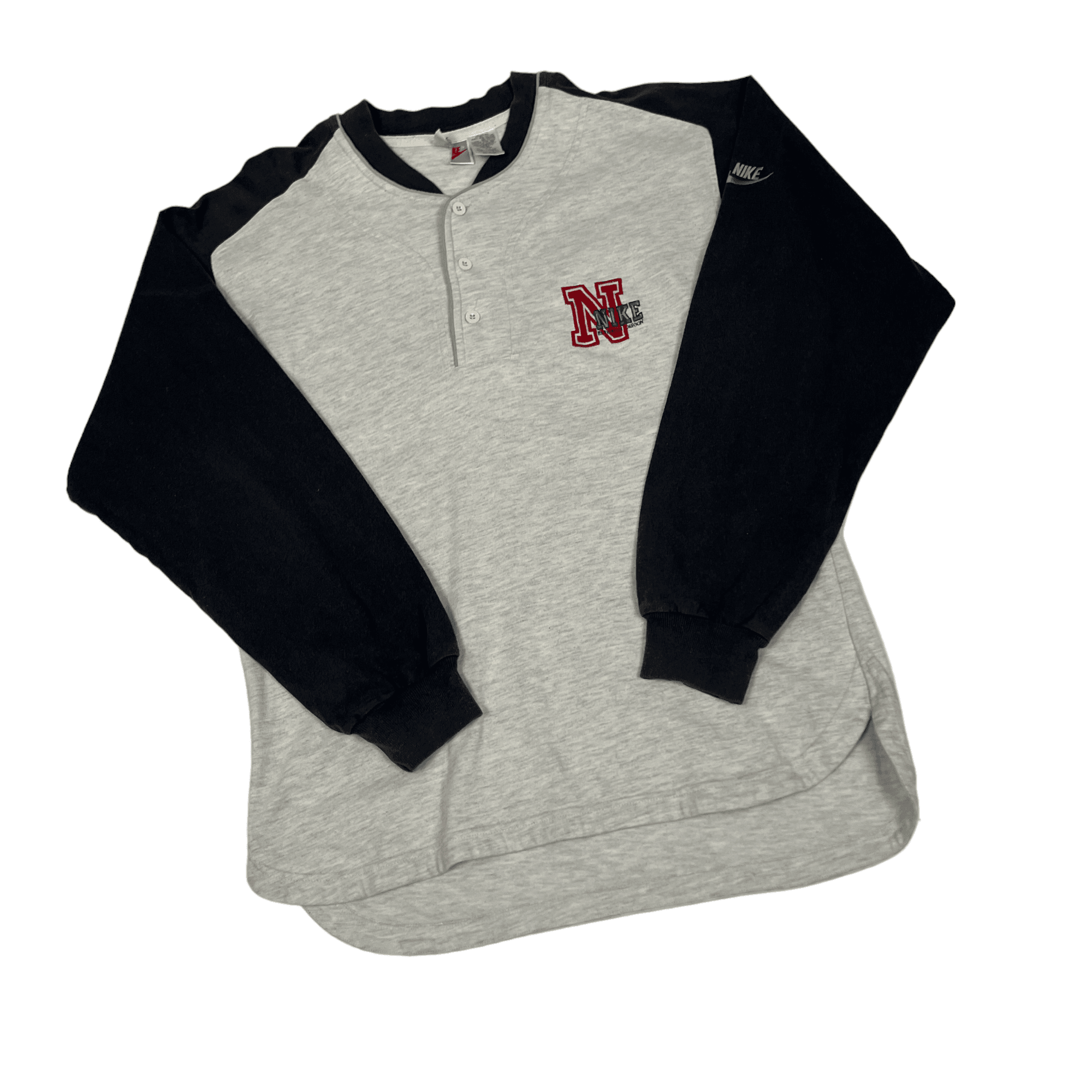 Vintage 90s Grey Nike Sweatshirt - Large - The Streetwear Studio