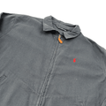 Vintage 90s Grey Polo Ralph Lauren Harrington Jacket - Extra Large - The Streetwear Studio