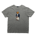 Vintage 90s Grey Ralph Lauren Polo Bear Tee - Large - The Streetwear Studio