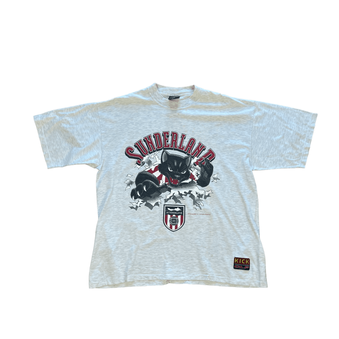 Vintage 90s Grey Sunderland Football Tee - Extra Large - The Streetwear Studio