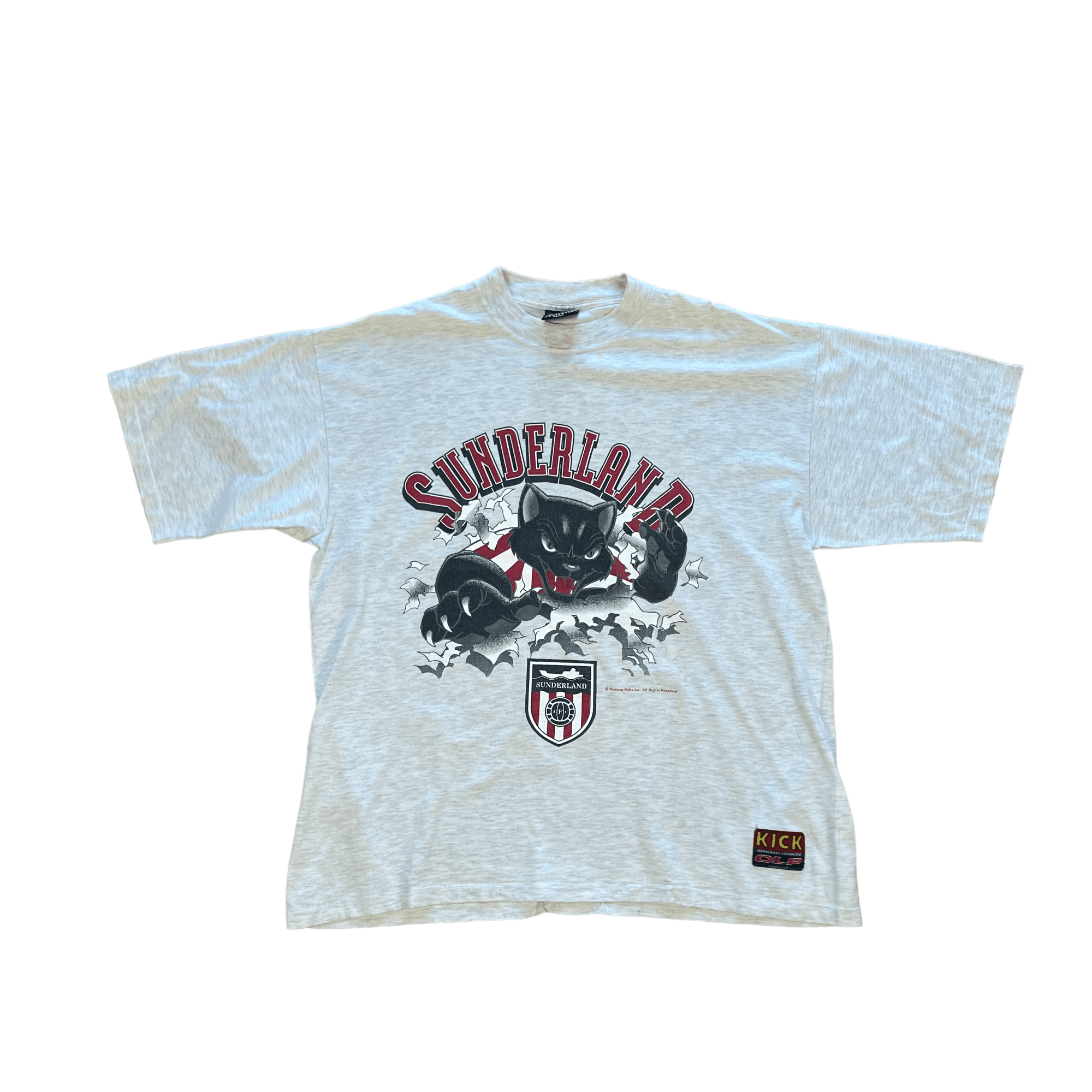 Vintage 90s Grey Sunderland Football Tee - Extra Large - The Streetwear Studio
