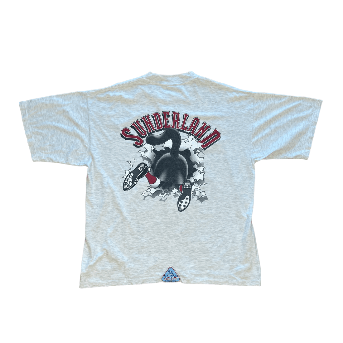 Vintage 90s Grey Sunderland Football Tee - Extra Large - The Streetwear Studio
