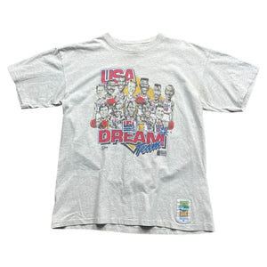 Vintage USA Basketball Tee - Grey - XL - 1990s