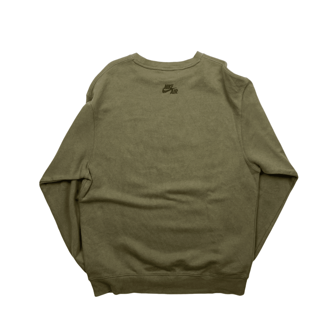 Vintage 90s Khaki Green Nike Sweatshirt - Extra Large - The Streetwear Studio