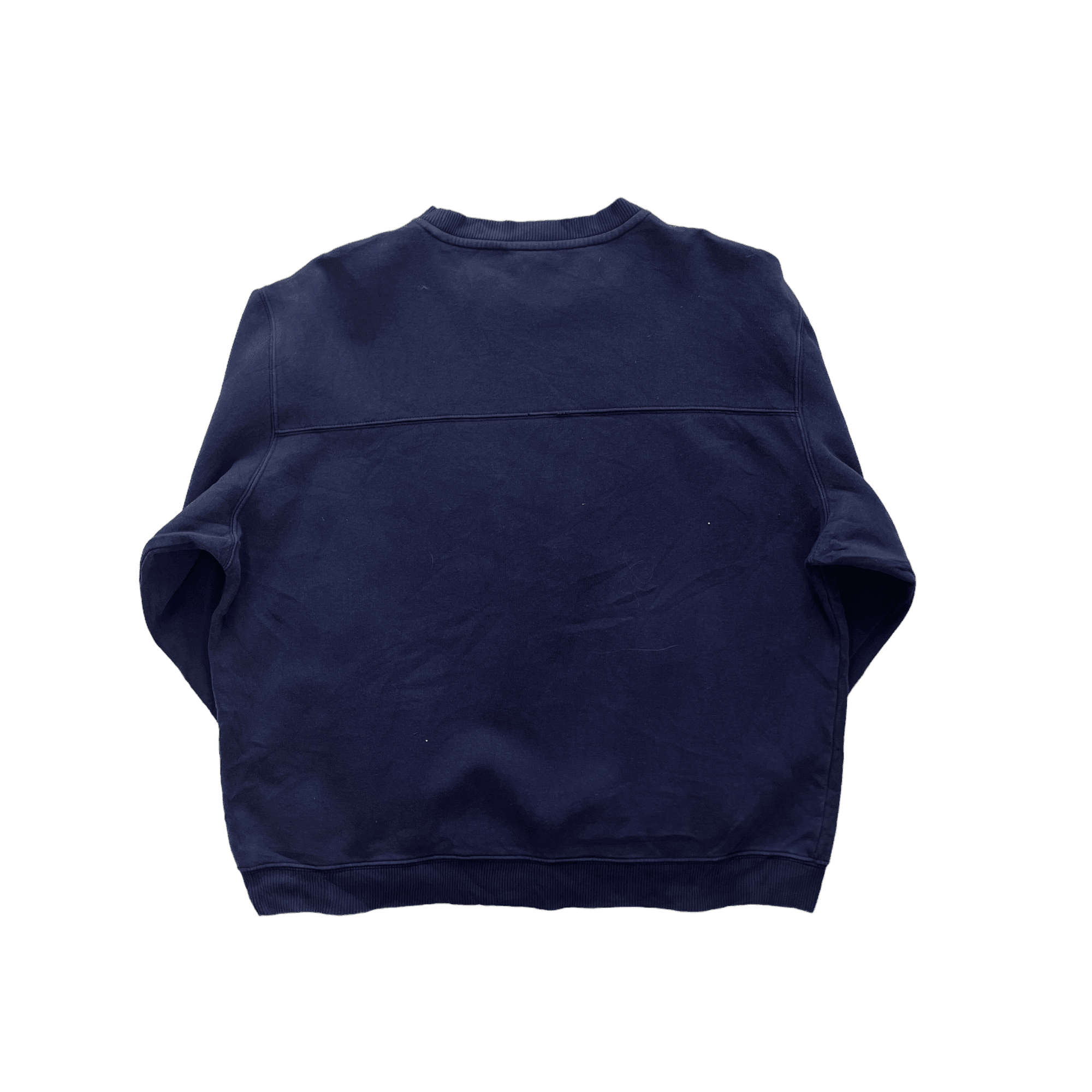 Vintage 90s Navy Blue Adidas Large Logo Sweatshirt - Extra Large - The Streetwear Studio