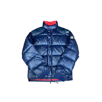 Vintage 90s Navy Blue Moncler Puffer Coat - Medium - The Streetwear Studio