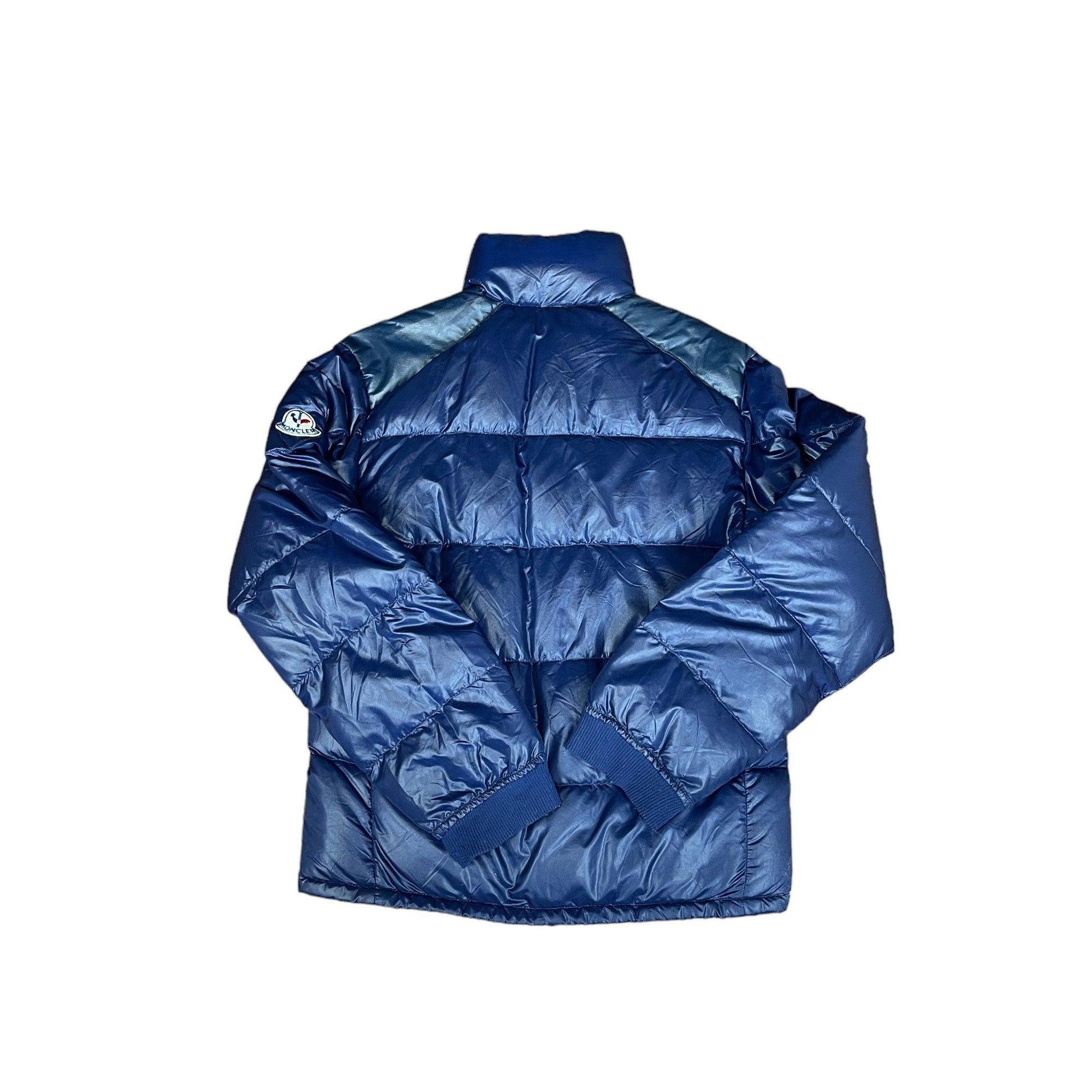 Vintage 90s Navy Blue Moncler Puffer Coat - Medium - The Streetwear Studio