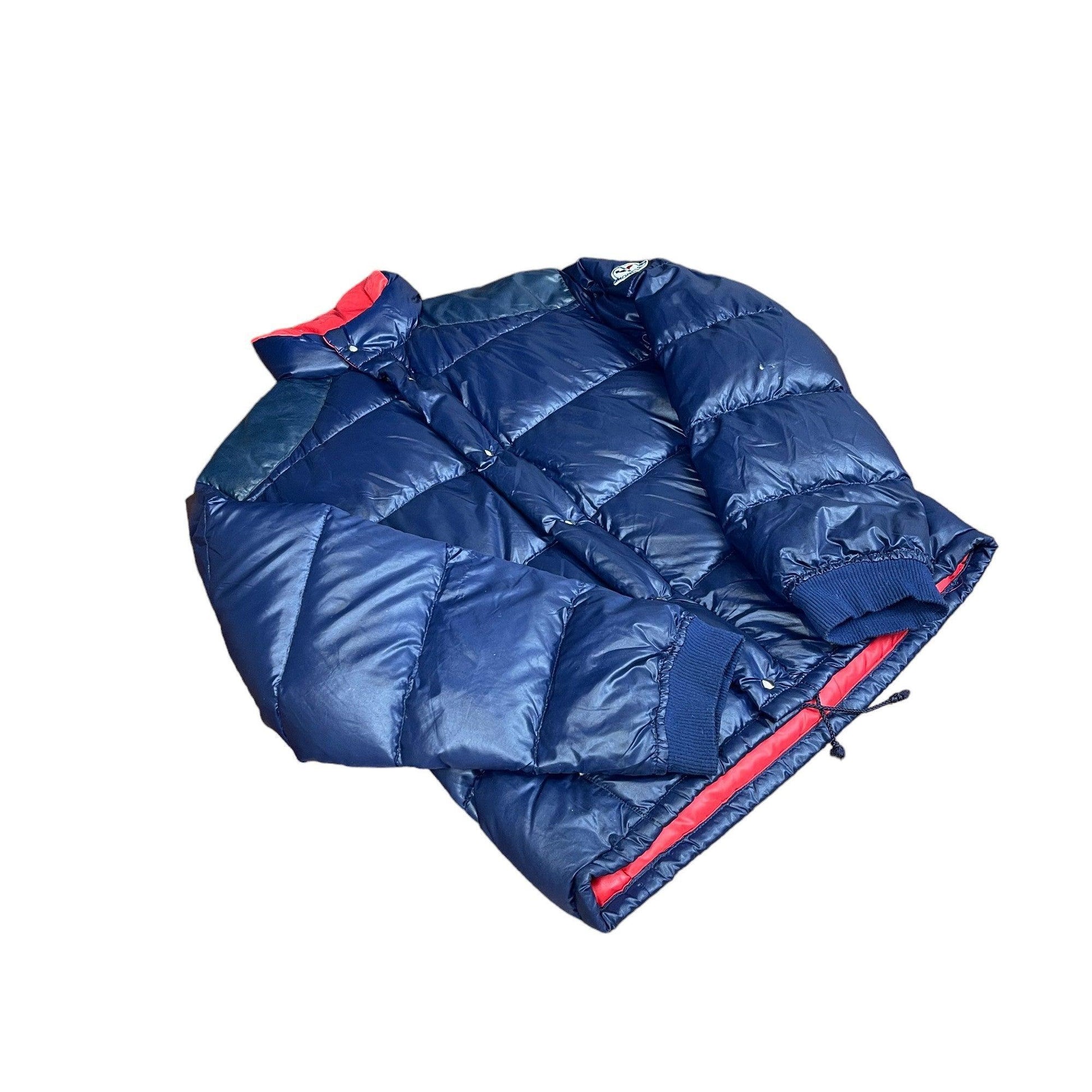Vintage 90s Navy Blue Moncler Puffer Coat - Medium - The Streetwear Studio
