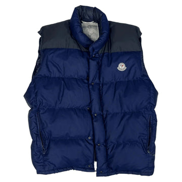 Vintage 90s Navy Blue Moncler Puffer Gilet - XL | The Streetwear Studio