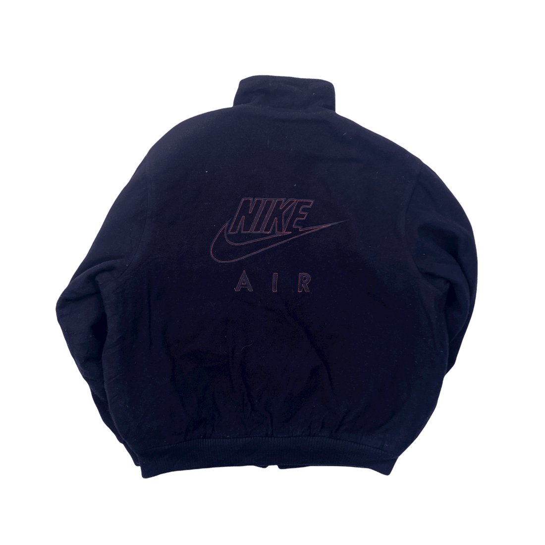 Vintage 90s Navy Blue Nike Air Varsity Jacket - Medium - The Streetwear Studio