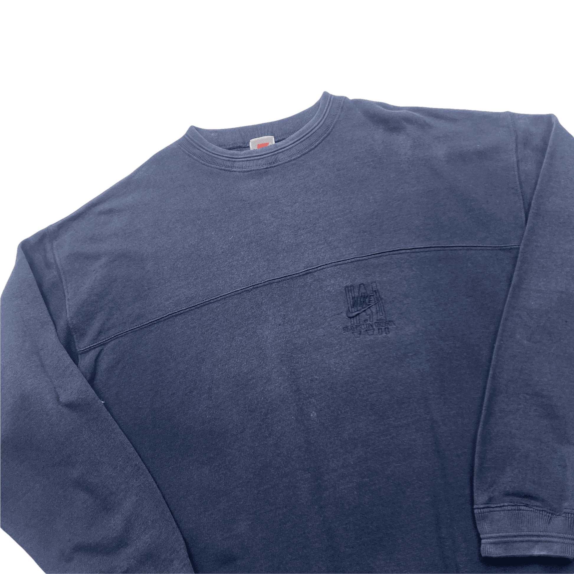 Vintage 90s Navy Blue Nike Beaverton Oregon Sweatshirt - Large - The Streetwear Studio