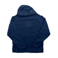 Vintage 90s Navy Blue Nike Spell-Out Fleece Hoodie - Large - The Streetwear Studio