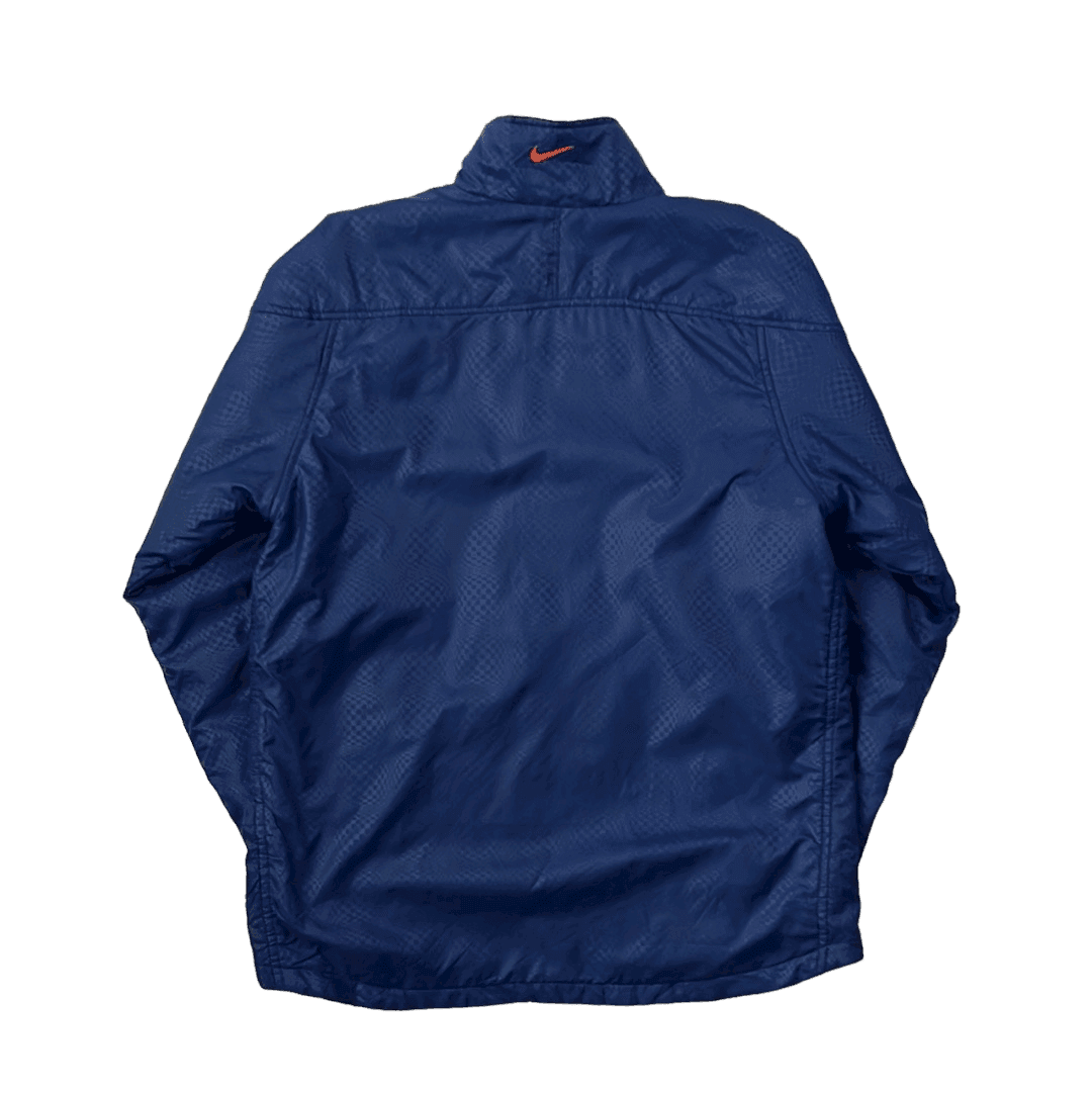 Vintage 90s Navy Blue Nike TN Full Zip Jacket - Small - The Streetwear Studio