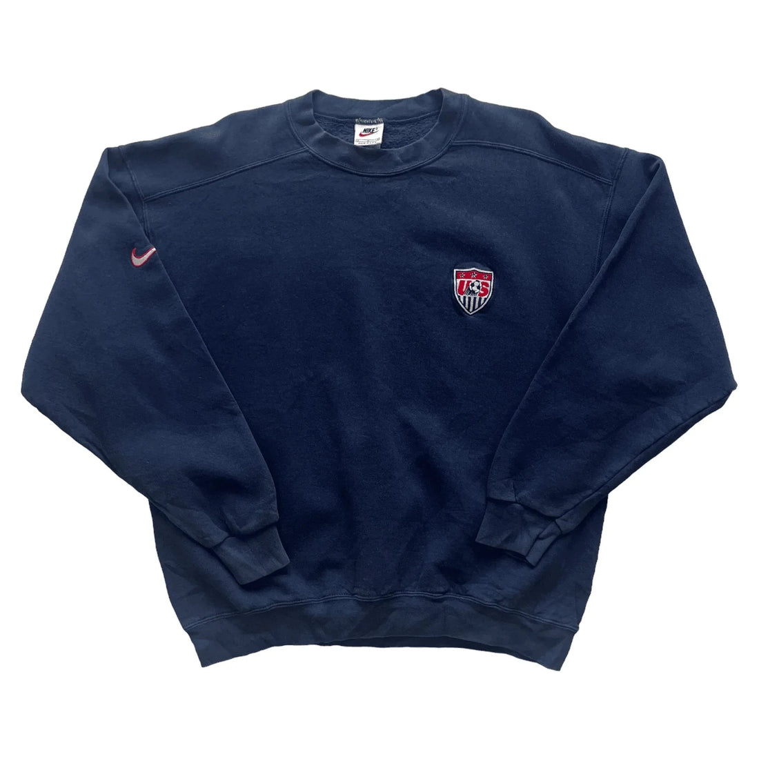 Vintage 90s Navy Blue Nike USA Football Sweatshirt - M (Recommended Size - S) | The Streetwear Studio