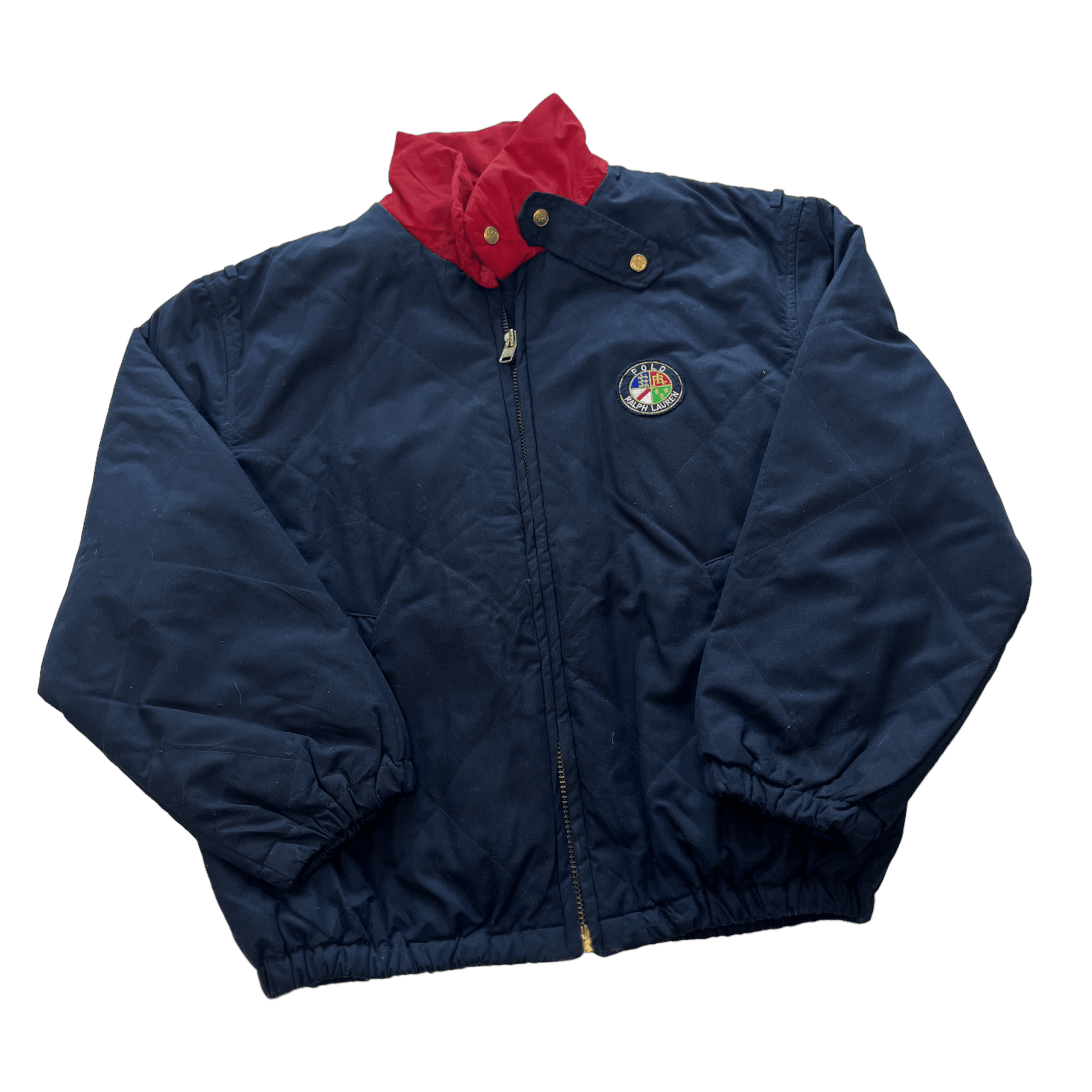 Vintage 90s Navy Blue Polo Ralph Lauren Jacket - Medium - The Streetwear Studio