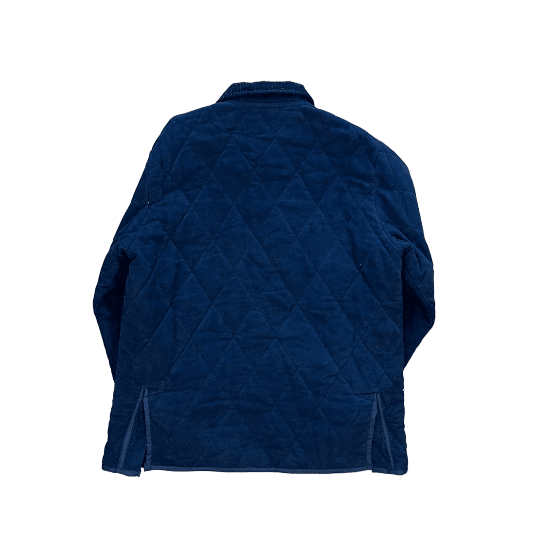 Vintage 90s Navy Blue Reebok Fiorentina Football Coat - Extra Large - The Streetwear Studio