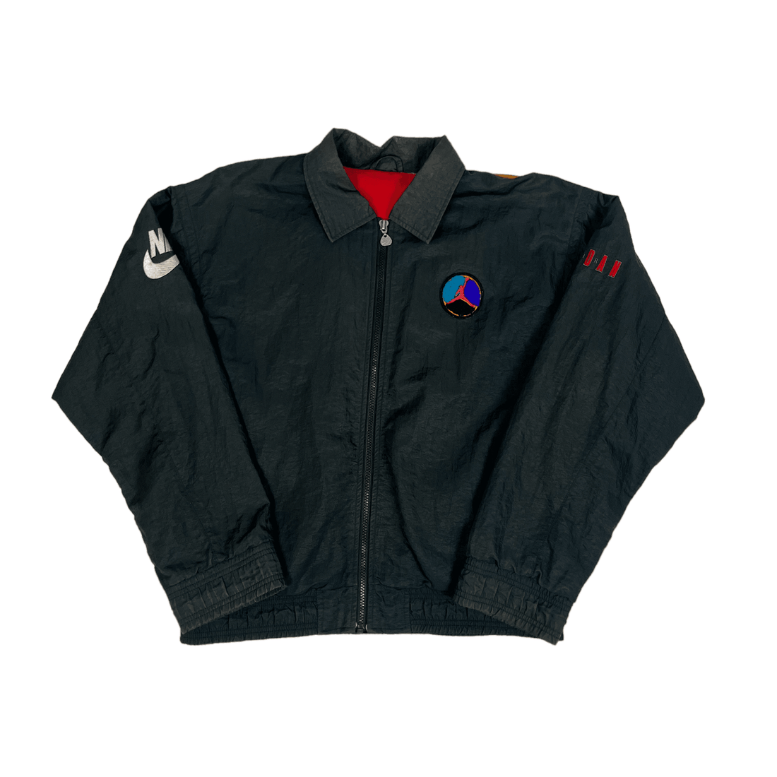 Vintage 90s Nike Jordan Windbreaker Jacket - Medium - The Streetwear Studio