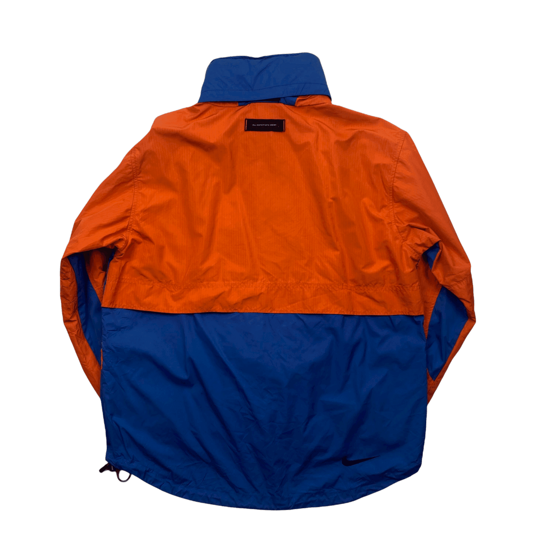Vintage 90s Orange, Black + Blue Nike ACG Windbreaker Jacket - Small - The Streetwear Studio