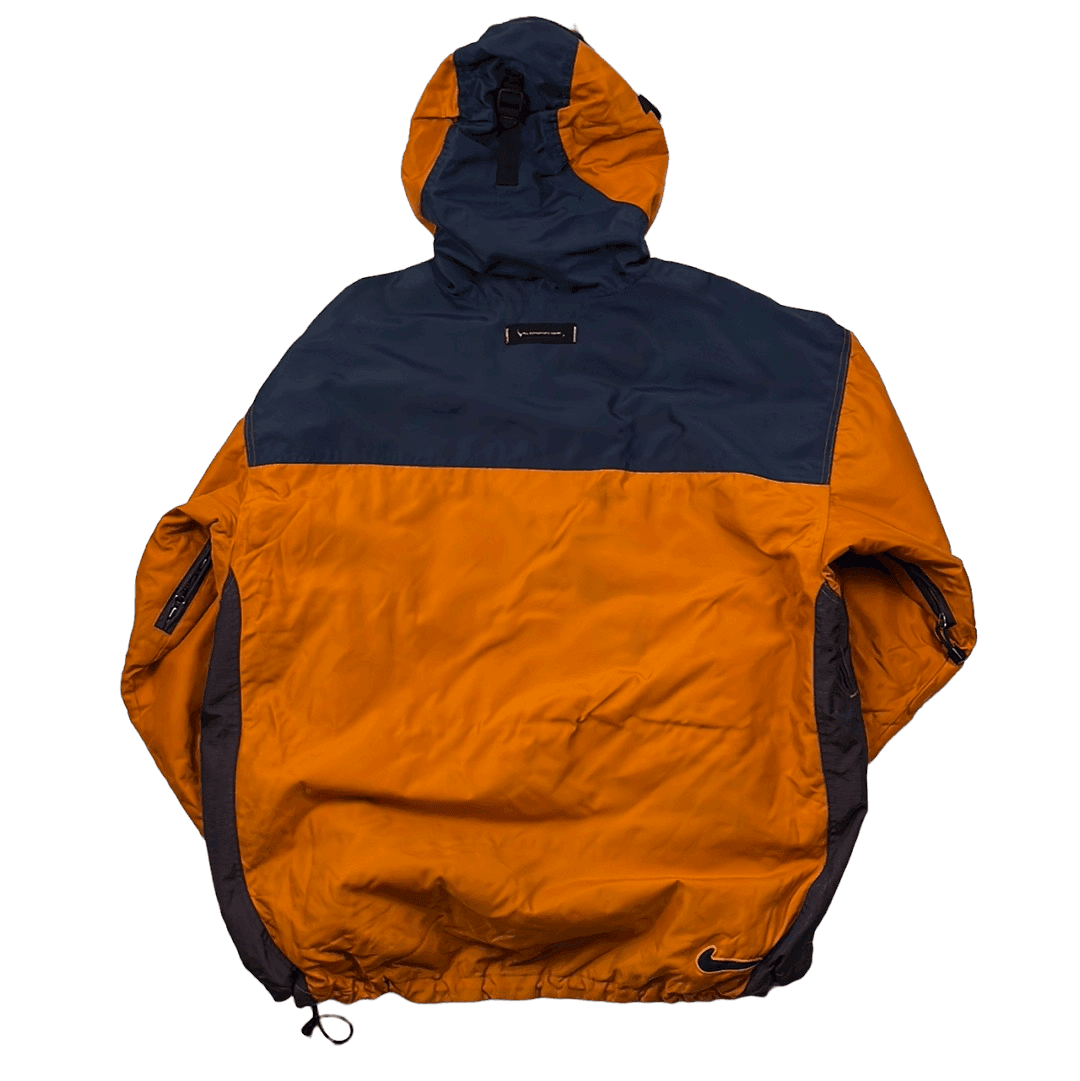 Vintage 90s Orange + Blue Nike ACG 1/4 Zip Pullover Jacket - XL