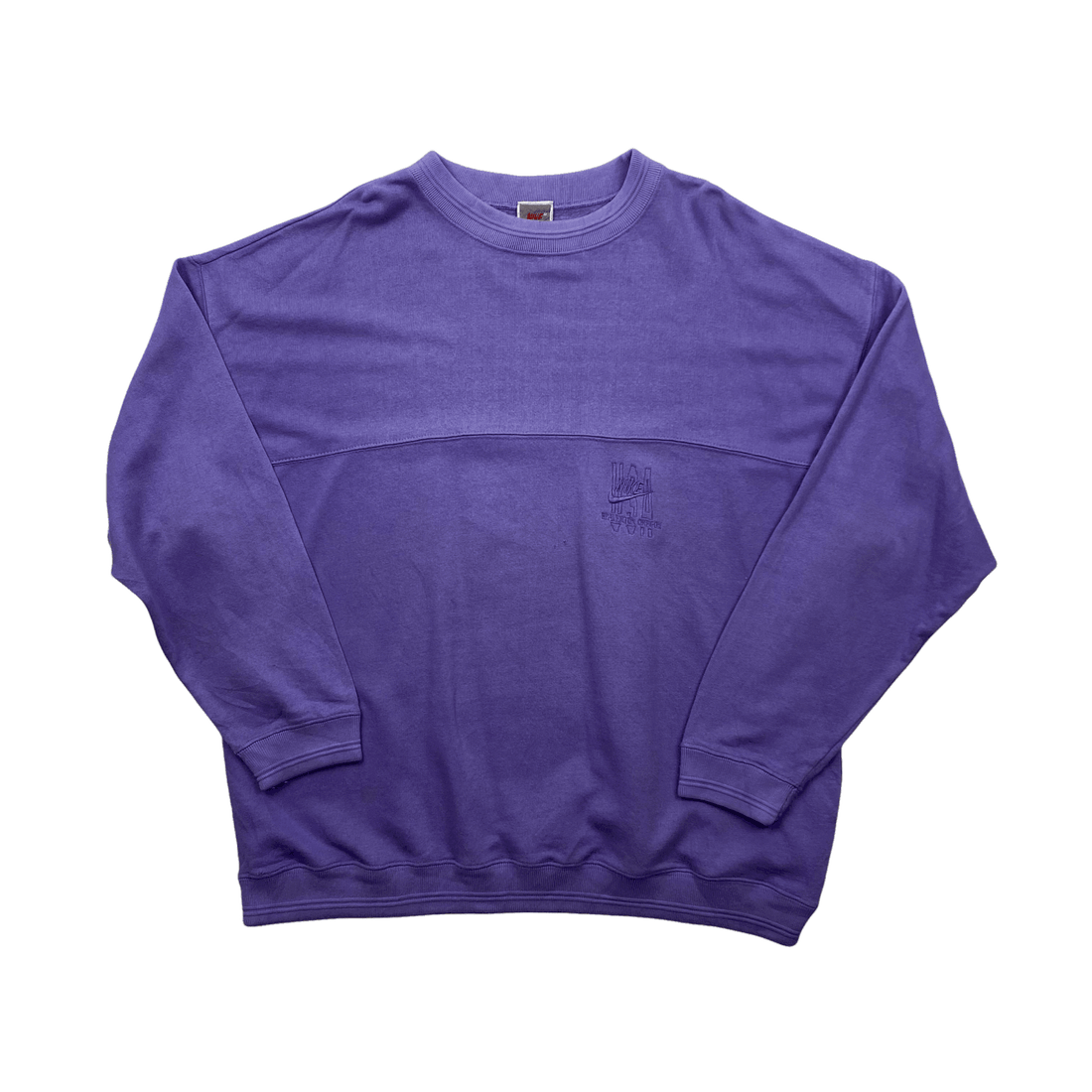 Vintage 90s Purple Nike Sweatshirt - Extra Large - The Streetwear Studio