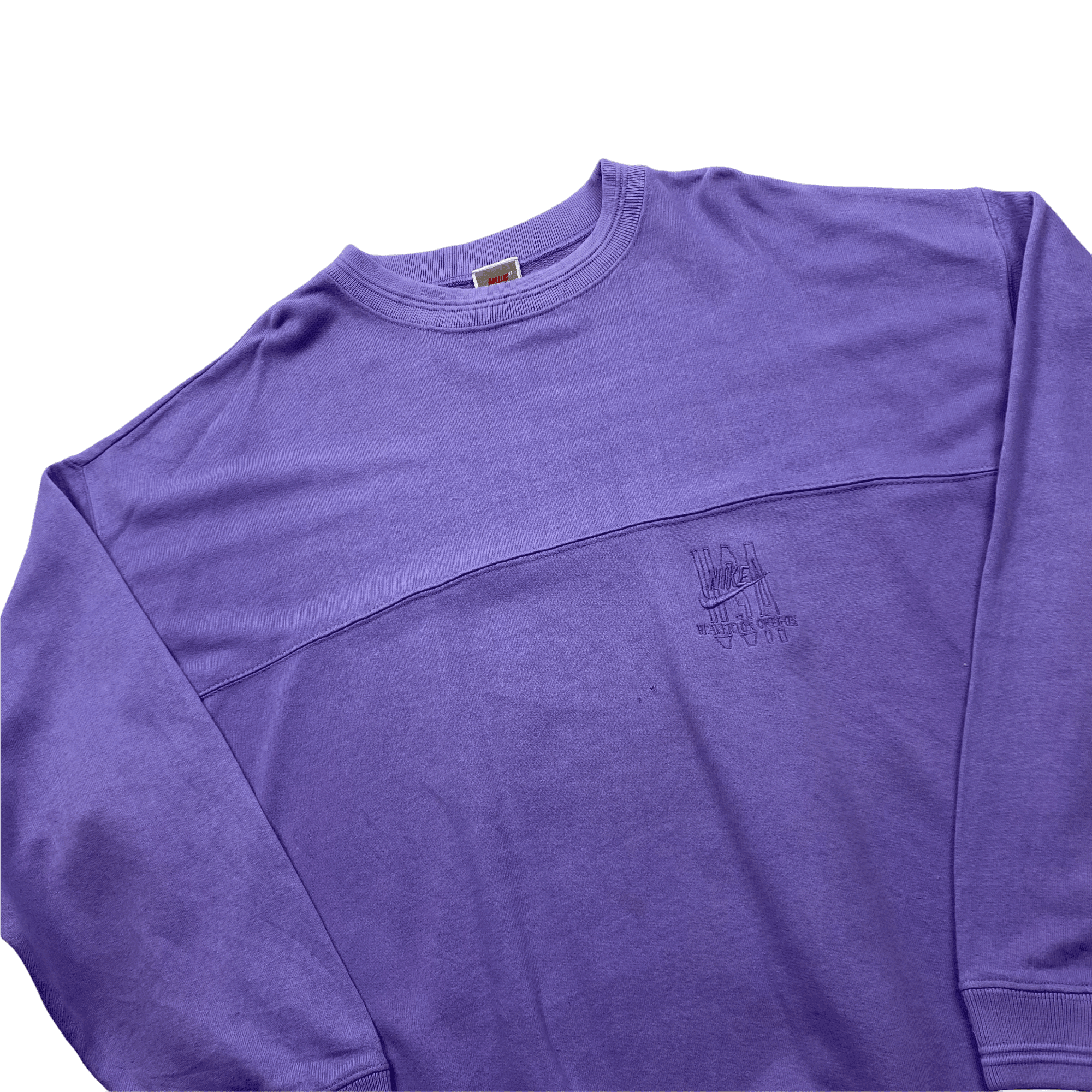 Vintage 90s Purple Nike Sweatshirt - Extra Large - The Streetwear Studio