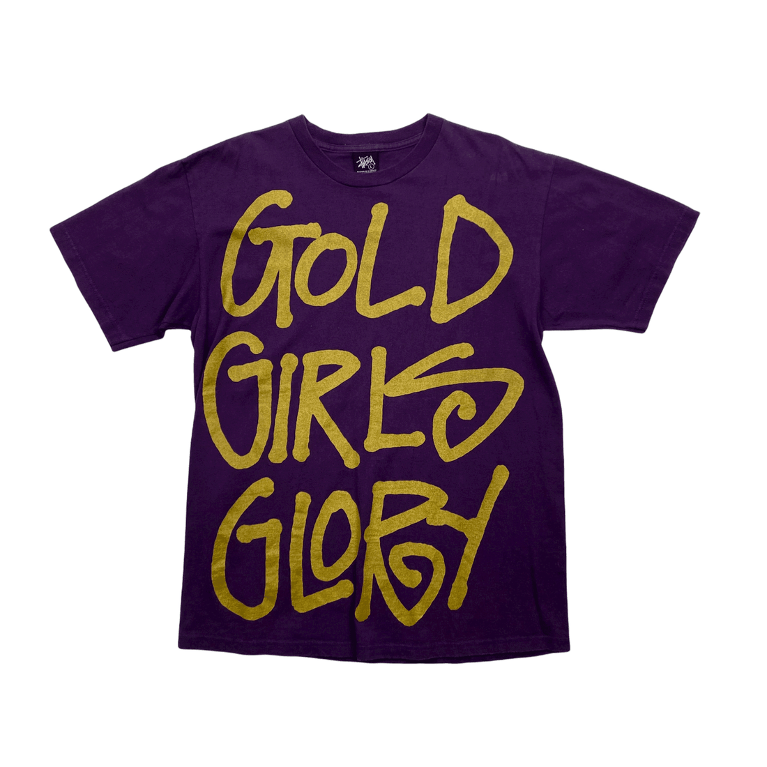 Vintage 90s Purple Stussy Tee - Large - The Streetwear Studio