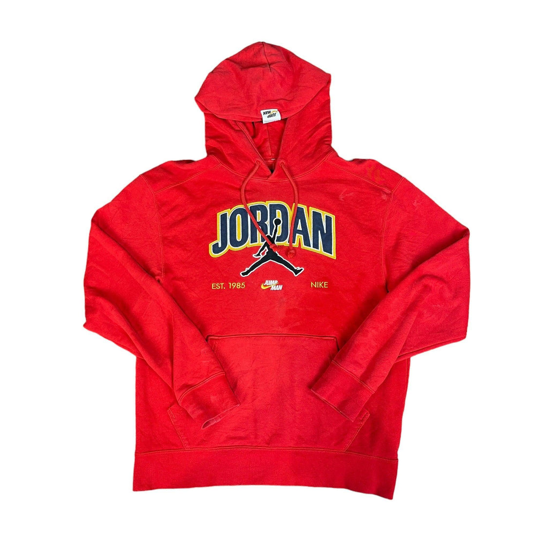 Vintage 90s Red Air Jordan Hoodie - Medium - The Streetwear Studio